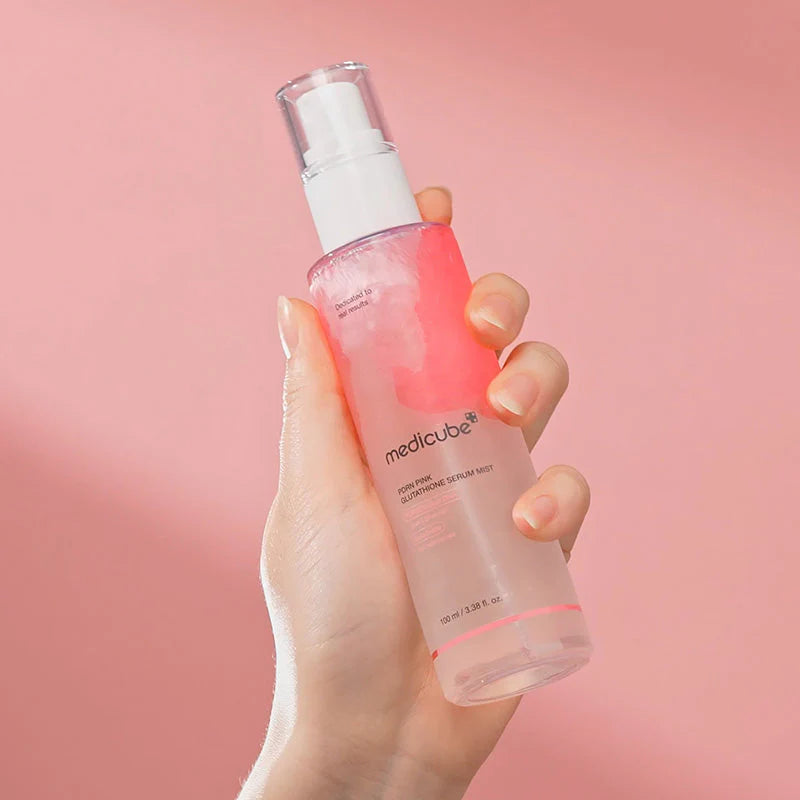 Medicube PDRN Pink Glutathione Serum Mist – esență iluminatoare