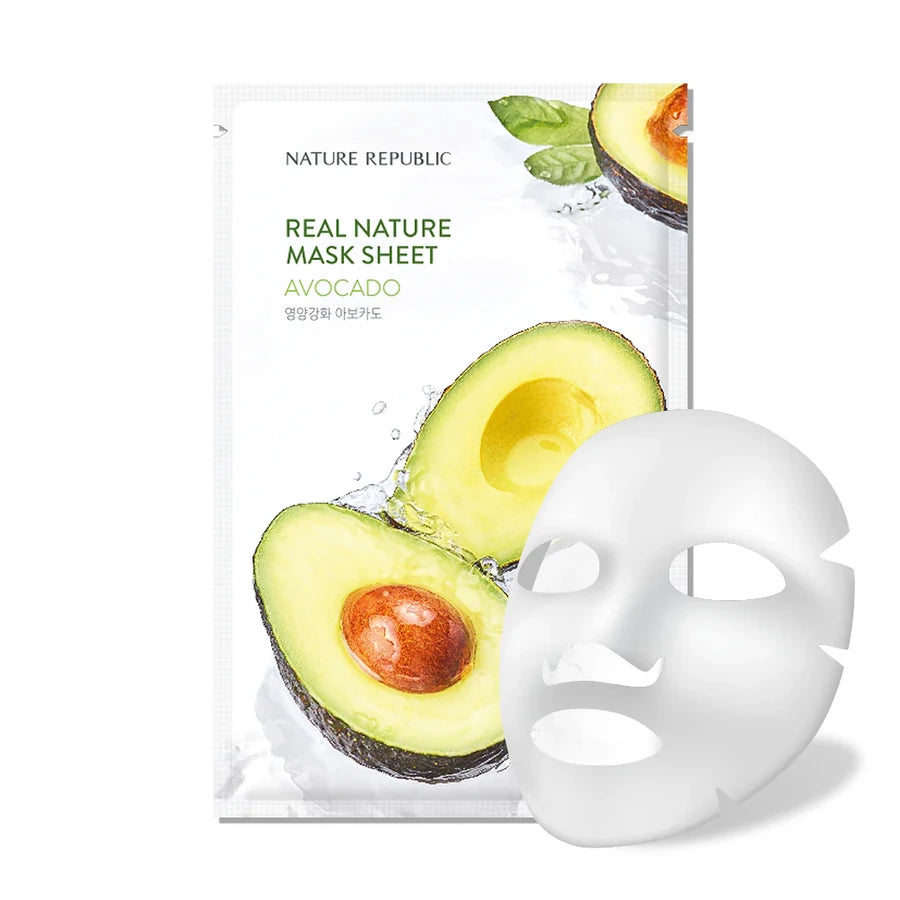 Nature Republic Real Nature mască de față cu avocado, 23ml