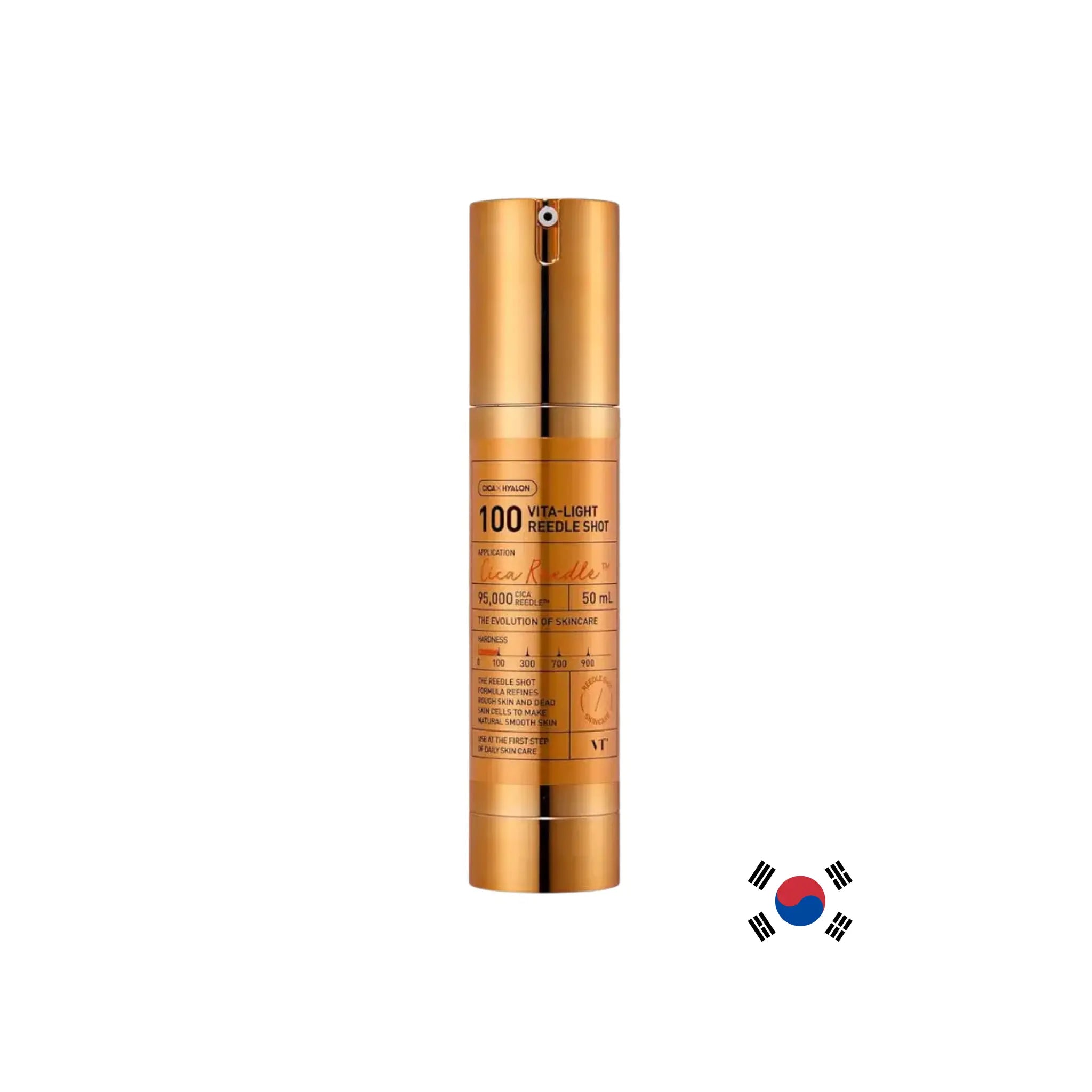 VT Cosmetics Vita-Light Reedle Shot 100 - ser iluminator cu vitamina C și micro-ace, 50 ml VT cosmetics