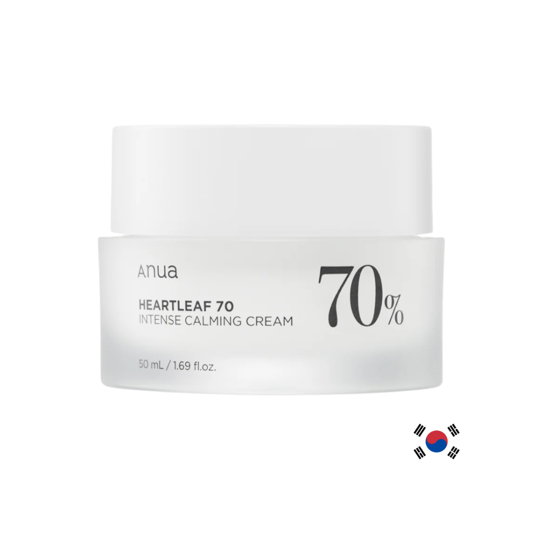 Anua - Heartleaf 70 Intense Calming Cream - Cremă calmantă - e-Ko Skin (Image 1)