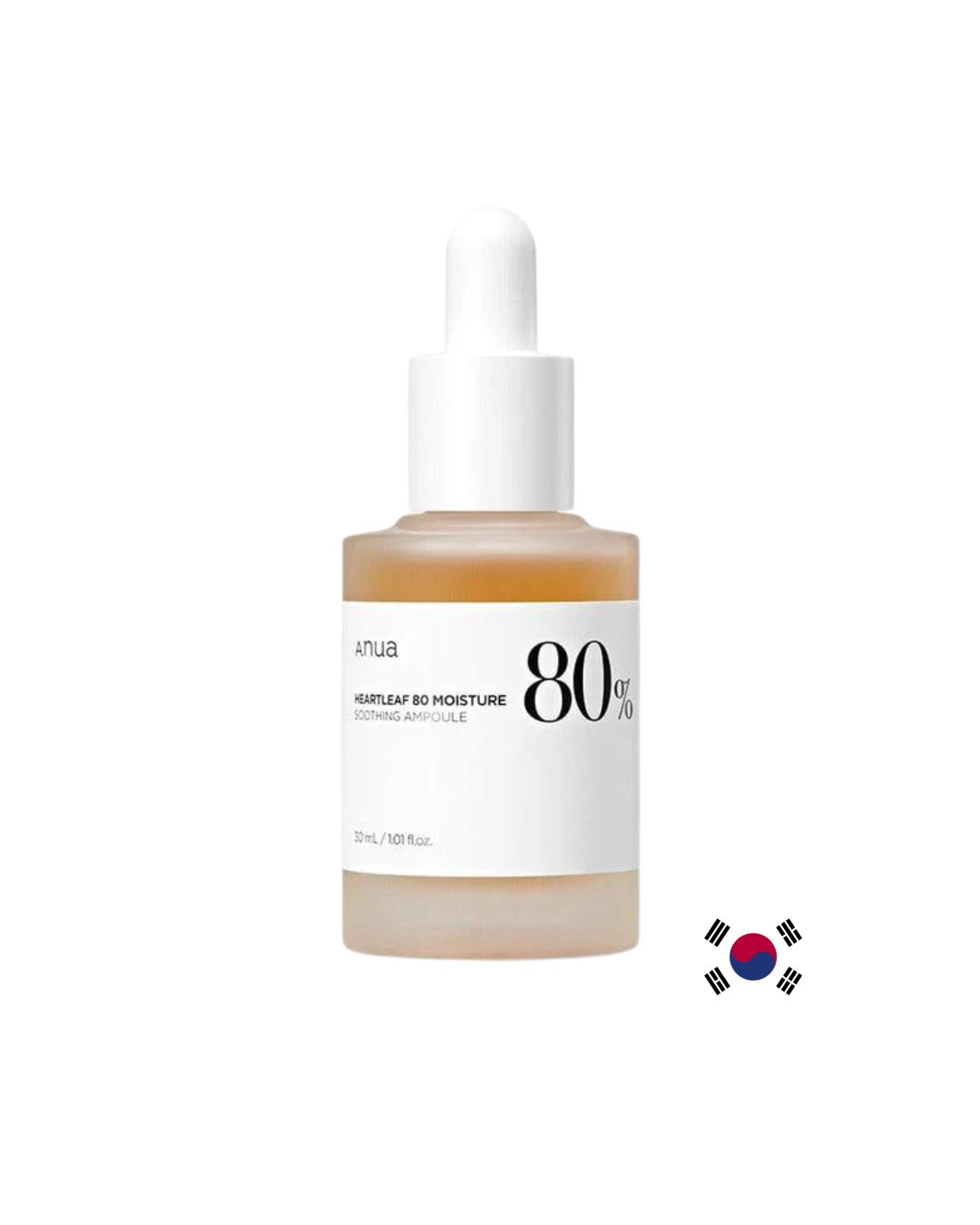 Anua - Heartleaf 80% Ampoule - Ser de față calmant cu 80% extract de Heartleaf - e-Ko Skin (Image 1)