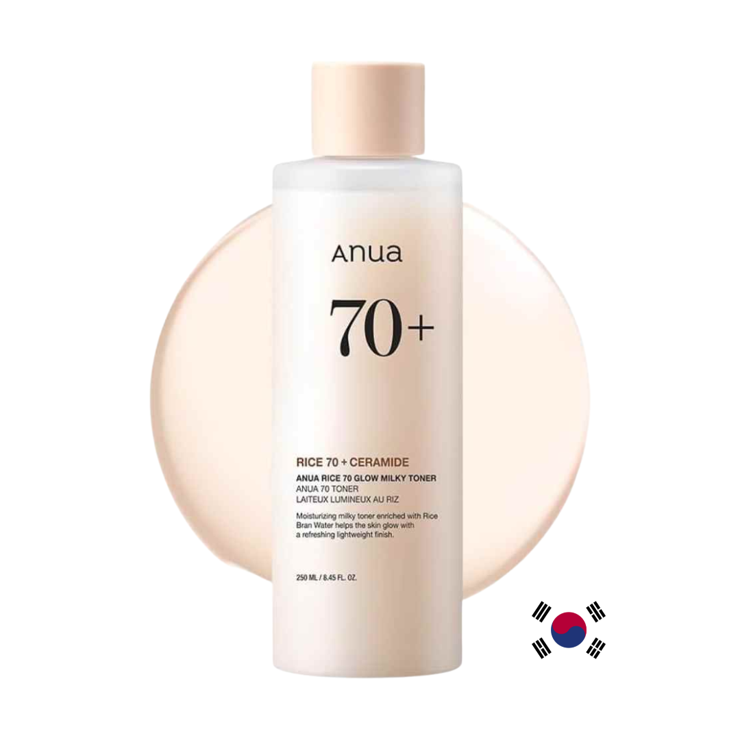 Anua - Rice 70 Glow Milky Toner - Toner hidratant și iluminator cu 70% apă de tărâțe de orez - e-Ko Skin (Image 1)
