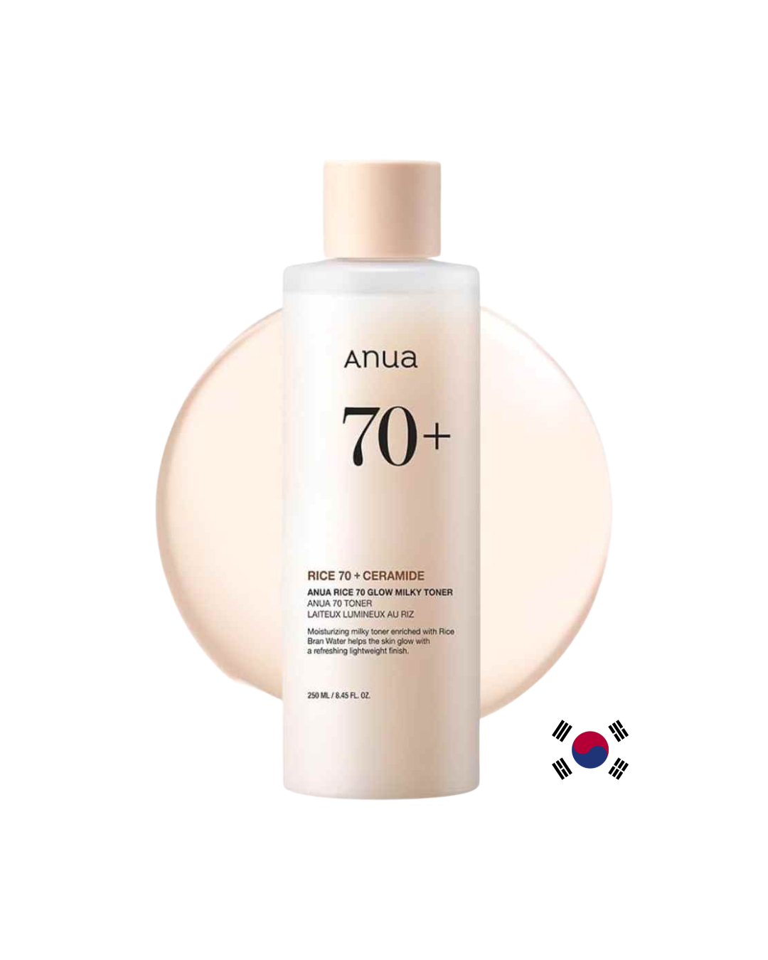 Anua - Rice 70 Glow Milky Toner - Toner hidratant și iluminator cu 70% apă de tărâțe de orez - e-Ko Skin (Image 1)