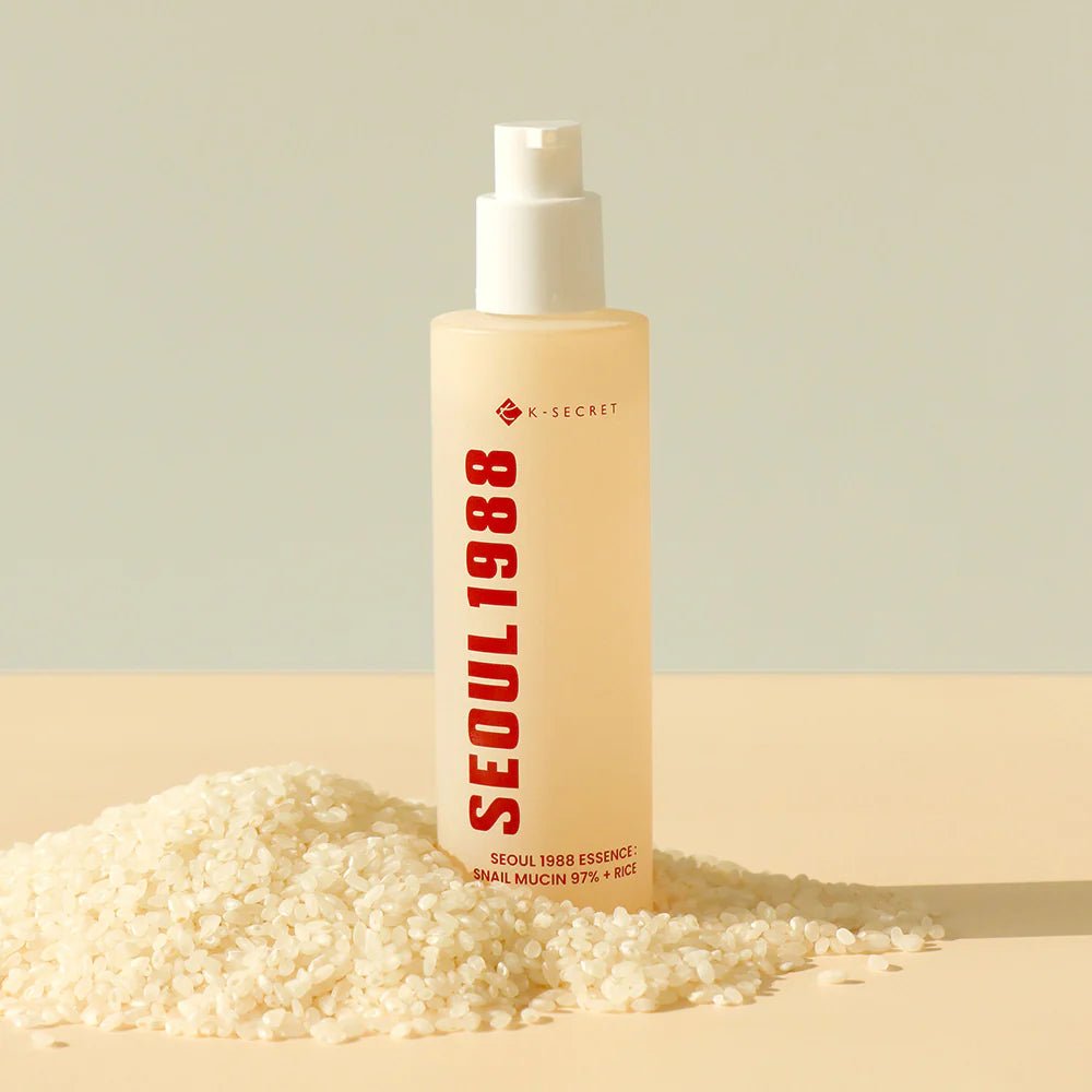 KSECRET -Essence : Snail Mucin 97% + Rice, esență cu mucină de melc și orez, 100ml - e-Ko Skin Cremă hidratantă