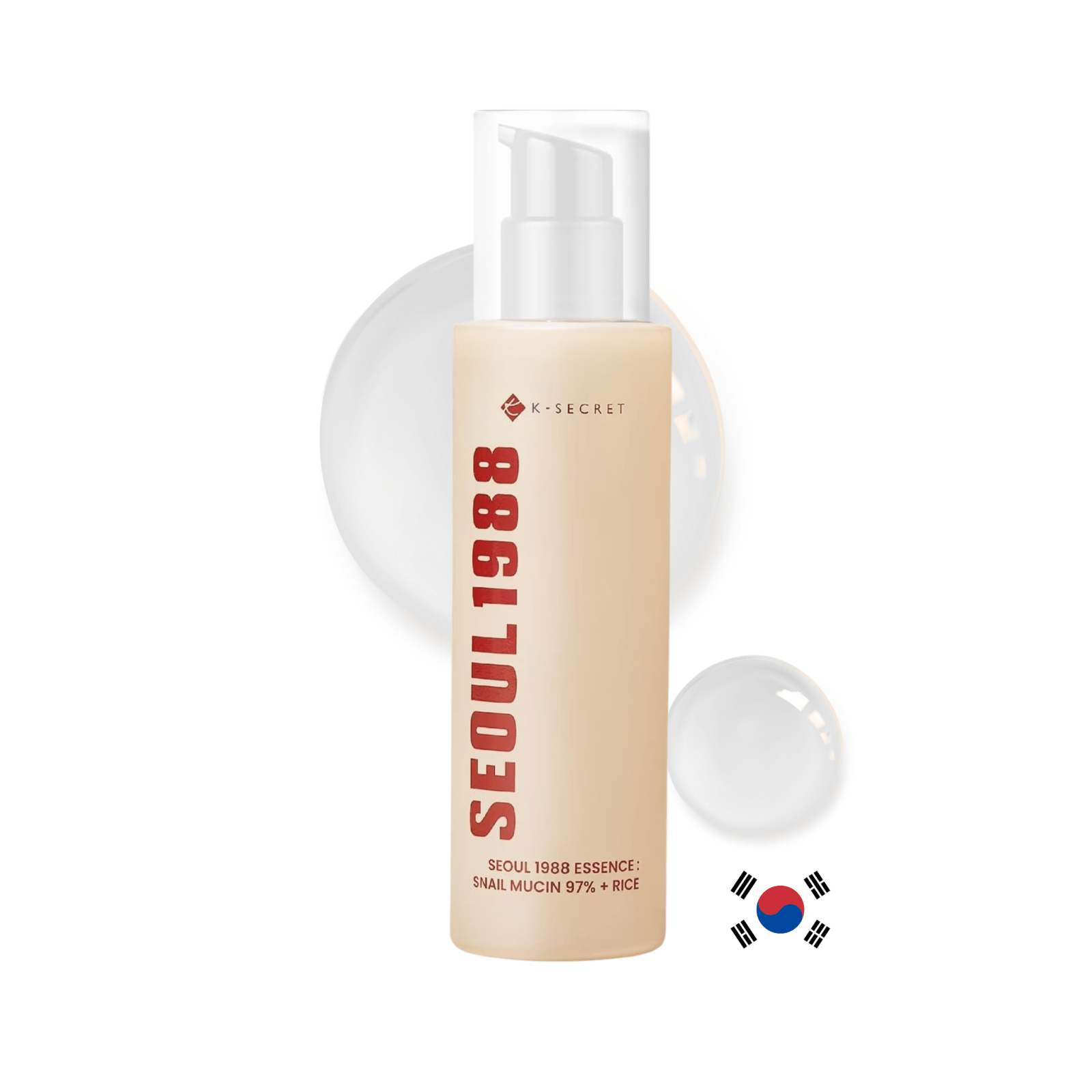 KSECRET -Essence : Snail Mucin 97% + Rice, esență cu mucină de melc și orez, 100ml - e-Ko Skin Cremă hidratantă