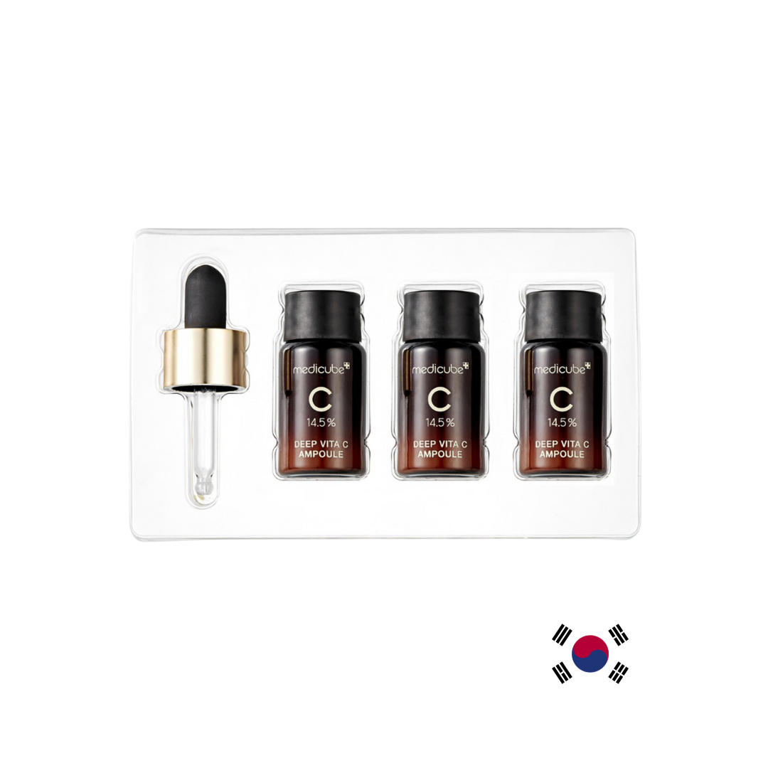 Medicube Deep Vita C Ampoule 2.0 – ser pentru fermitate și iluminare, 3 x 10ml