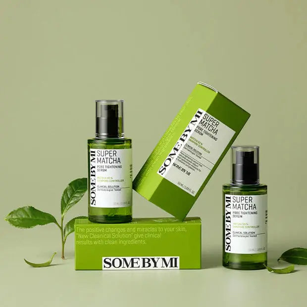 Some By Mi - Super Matcha Pore Serum - Ser pentru micșorarea porilor cu extract de matcha - e-Ko Skin (Image 1)