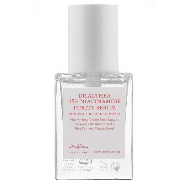 Dr. Althea ser cu niacinamidă 15% – control sebum, pori reduși și ten luminat | 30ml