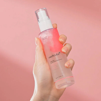 PDRN Pink Glutathione Serum Mist - Esență iluminatoare pentru ten cu pete, Medicube