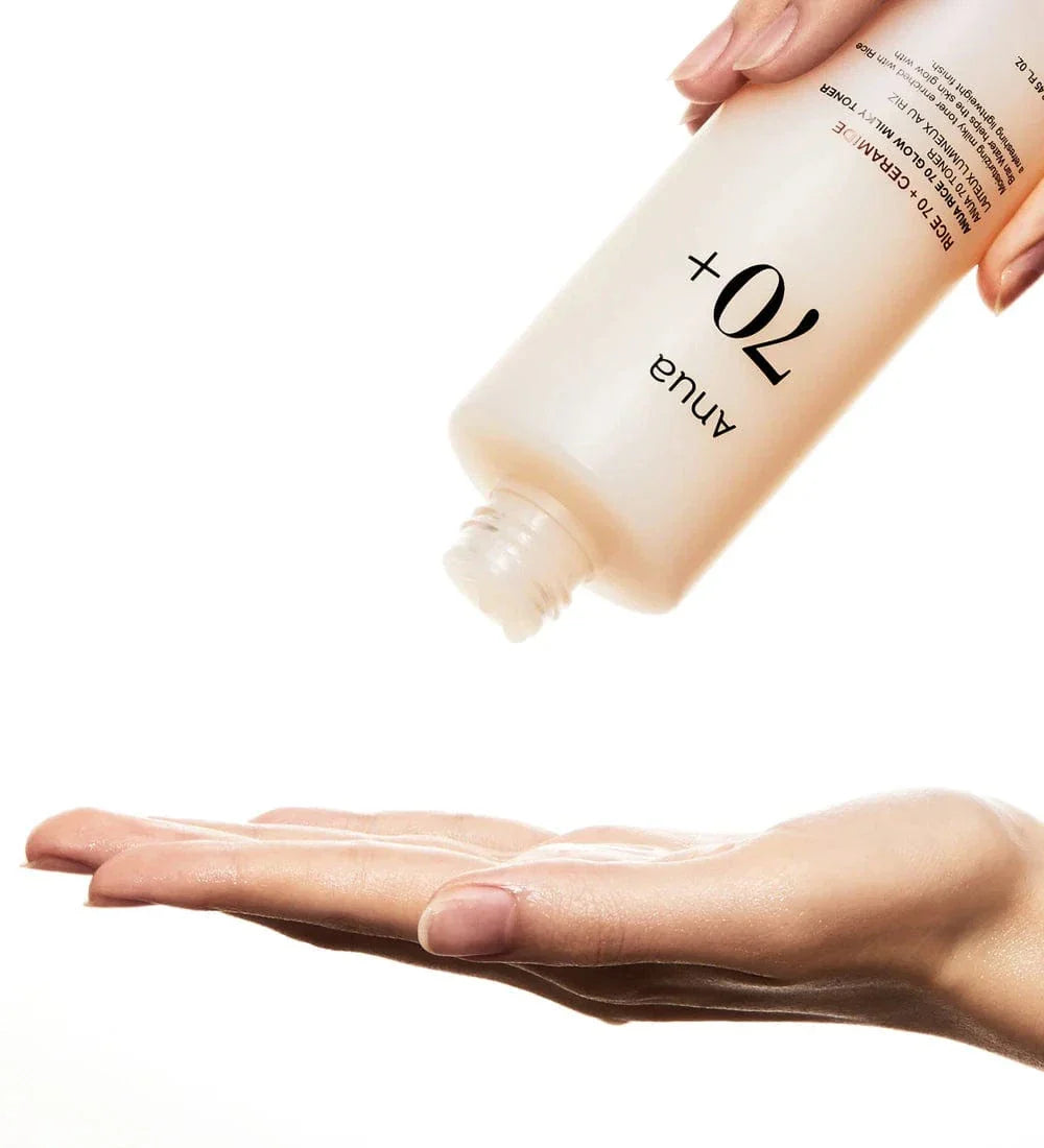 Anua - Rice 70 Glow Milky Toner - Toner hidratant și iluminator cu 70% apă de tărâțe de orez - e-Ko Skin (Image 4)