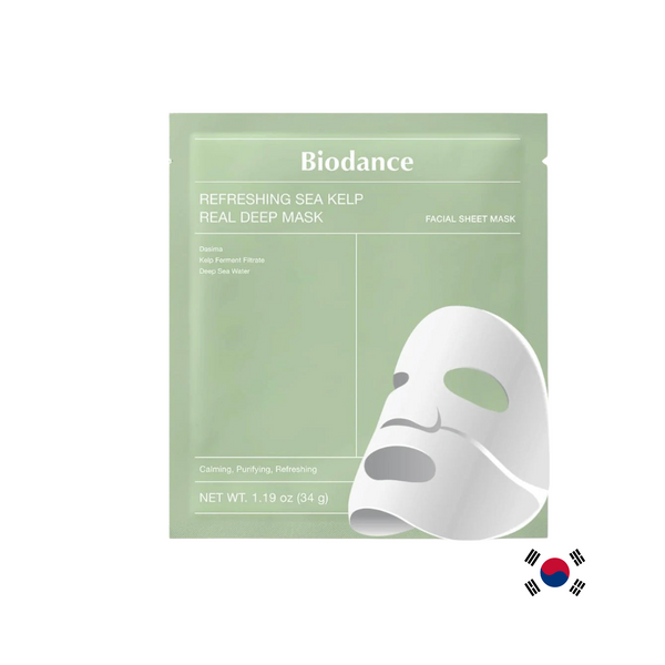 Biodance - Refreshing Sea Kelp Real Deep Mask [34g × 4 bucăți]