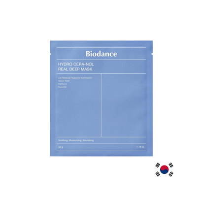 Biodance - Mască din colagen hidratantă cu apă glaciară- Hydro Cera-nol Real Deep Mask, 1 buc.