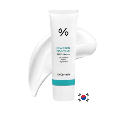 Dr. Ceuracle - Cica Regen Vegan Sun - SPF pentru ten sensibil, 50ml - e-Ko Skin SPF