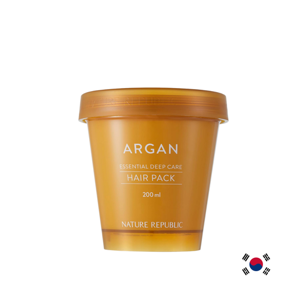 Nature Republic Argan Essential Moisture Repairing Hair Mask 200ml – Mască intens hidratantă și reparatoare cu ulei de argan